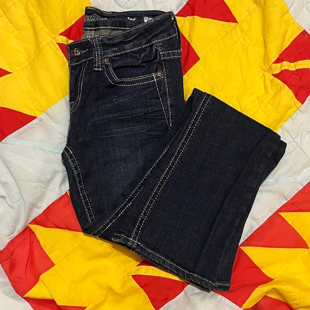 Miss Me Dark Blue Denim Jeans